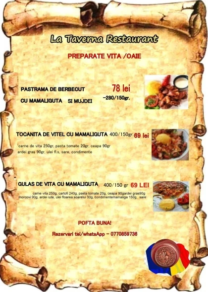 Preparate din carne de Vita /Vitel
