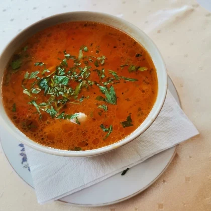 Ciorba de porc cu afumatura